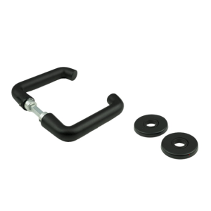 Basic-Black Line D- model deurkruk met rozet