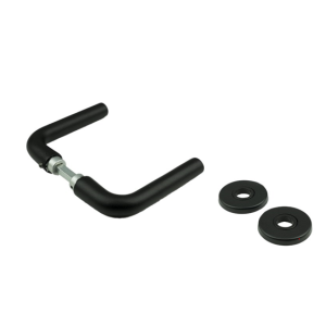 Basic-Black Line L- model deurkruk met rozet
