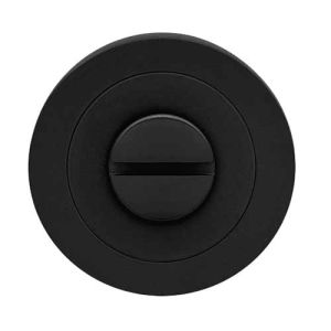 Toilet garnituur Kosmos zwart 3 delig, rond