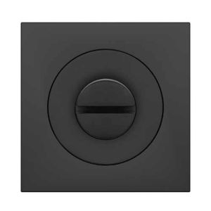 Toilet garnituur Kosmos zwart 3 delig, vierkant