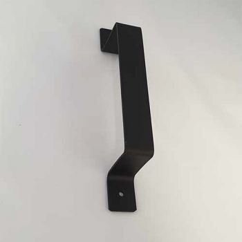 Schuifdeurgreep recht model zwart, 195 mm